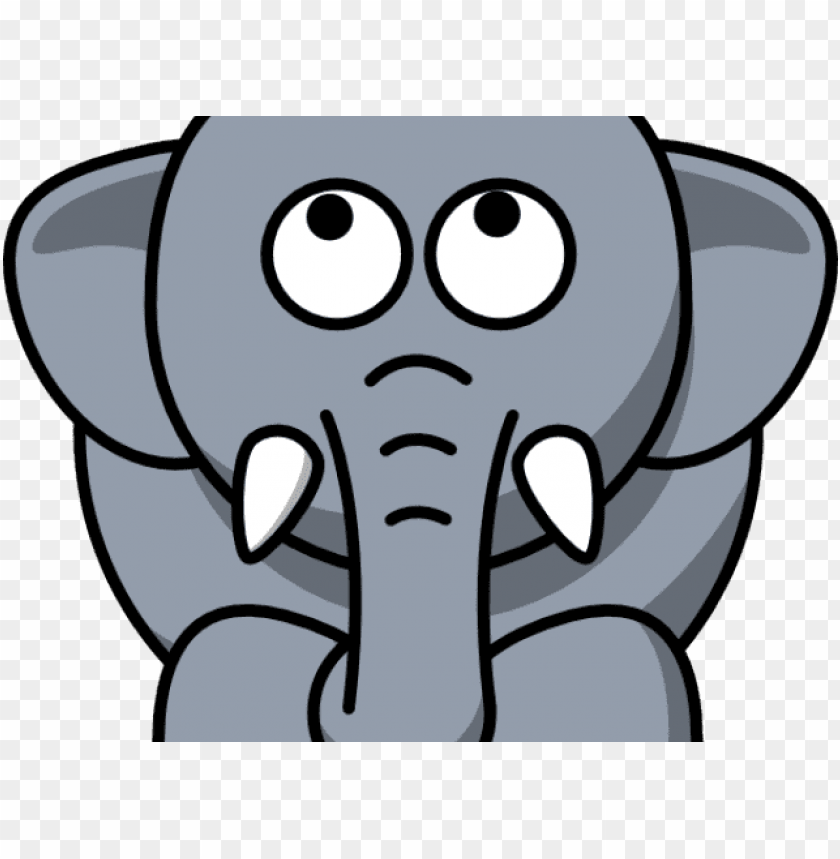 elephant face PNG transparent with Clear Background ID 92711