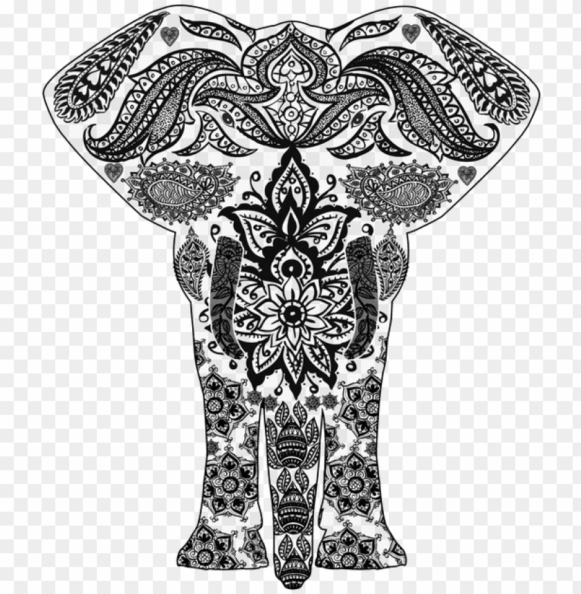 elephant, elephant silhouette, baby elephant, white mandala, republican elephant, elephant clipart