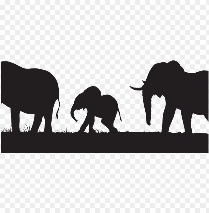 elephant silhouette PNG transparent with Clear Background ID 92620