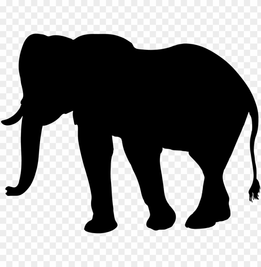 elephant silhouette PNG transparent with Clear Background ID 92633