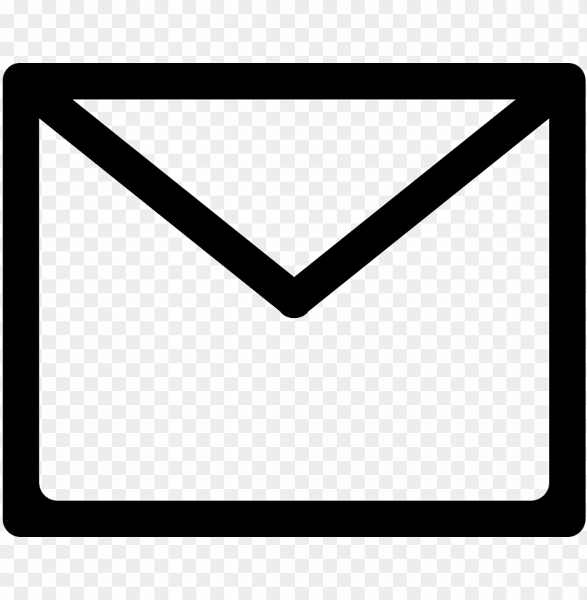 Email Envelope Back Outline Svg Icon Free- Email Icon Outline PNG Transparent Background