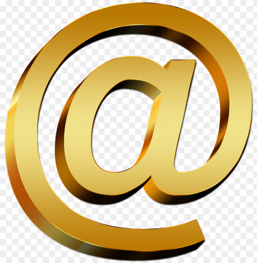 Email Logo Golden Png Image With Transparent Background Toppng