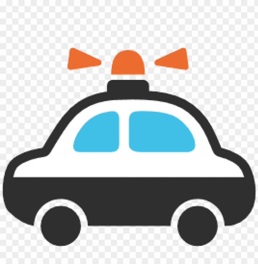 emoji, android, police, car