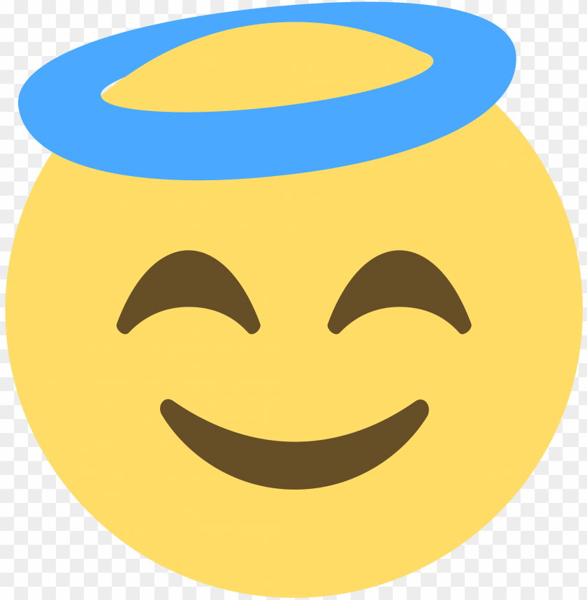 Emoji Faceicon Emoji Angel Emoji PNG Image With Transparent Background