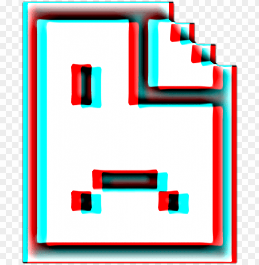 Emoji Glitch Popart Kpop Text Textbox Error Face Png Image With - glitch roblox face