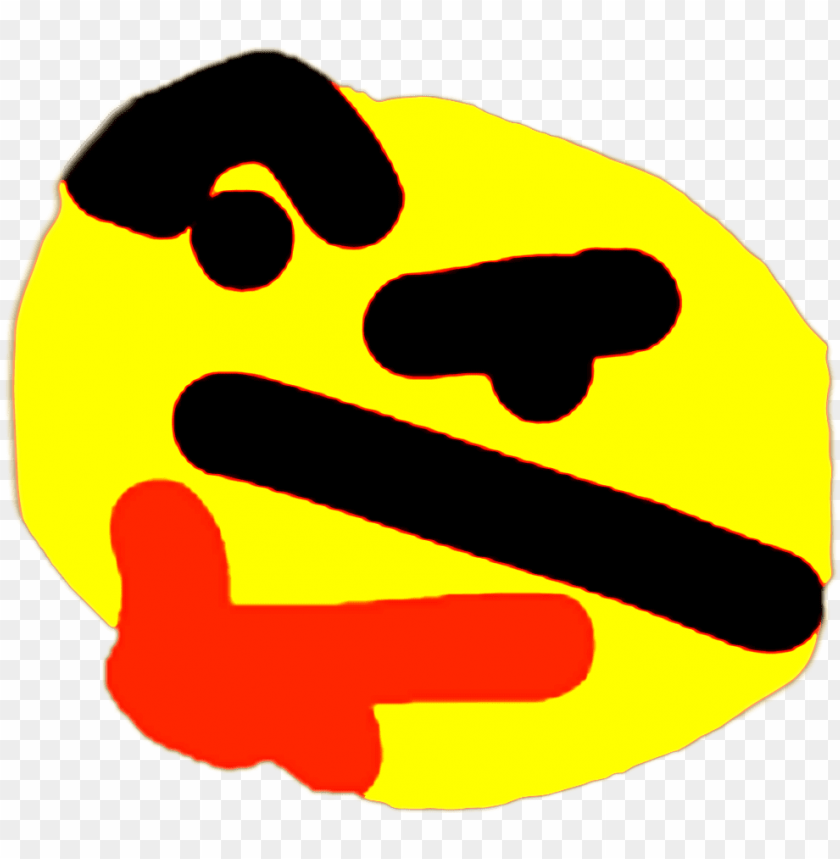 Think Emoji Thonk Memes Lol Emote Confused Pepe Hmm - Thinking Meme Png  Emoji, Transparent Png - 414x400 (#863560) - PinPng