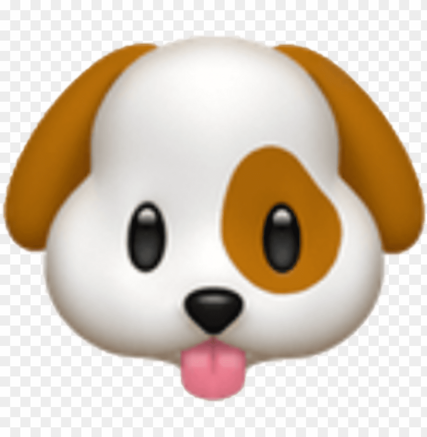 Emoji Sticker Whatsapp Emoticon Party Emoji Png Clipart - Dog Emoji White Background PNG Image With Transparent Background
