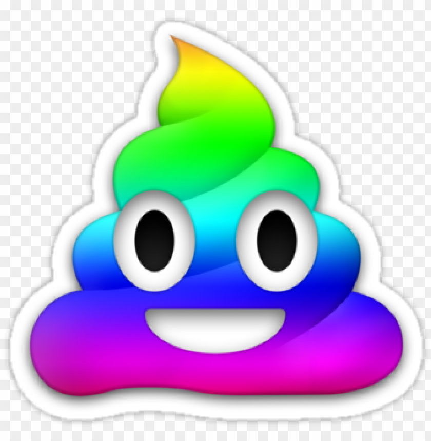 rainbow poop pillow