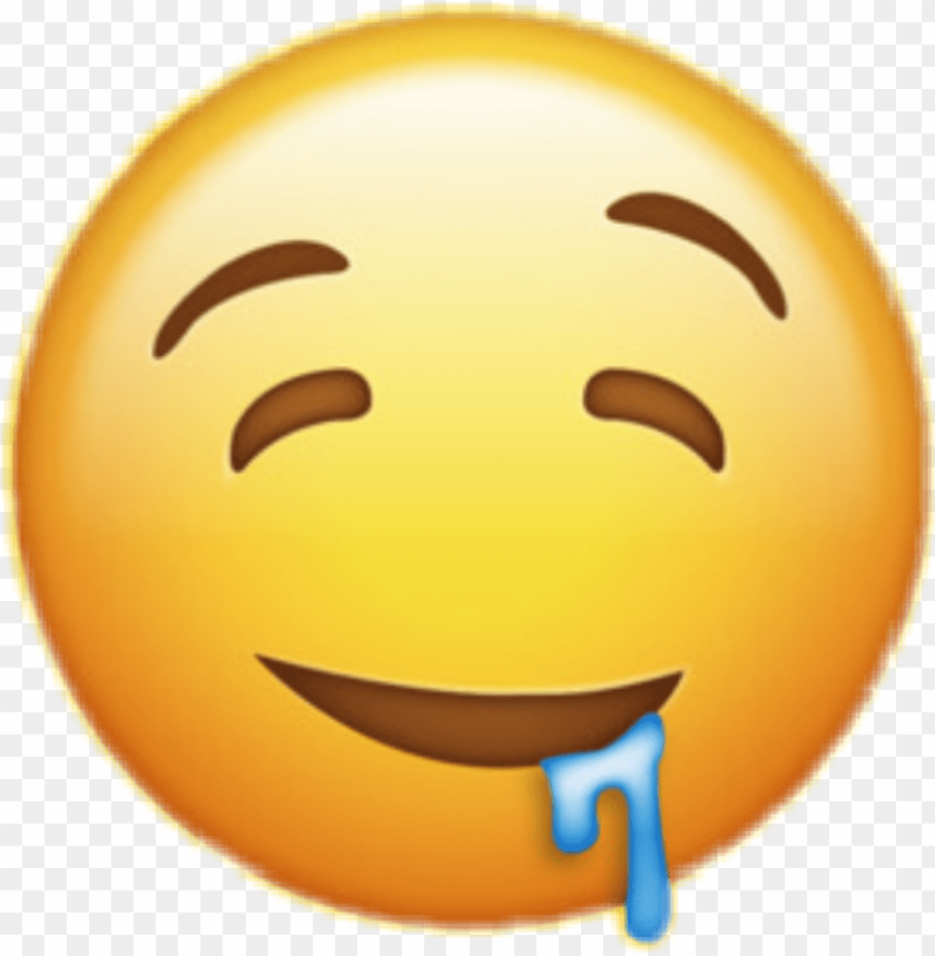 emoji wholesome drooling drool queen pretty amaze drooling face emoji PNG transparent with Clear Background ID 195069