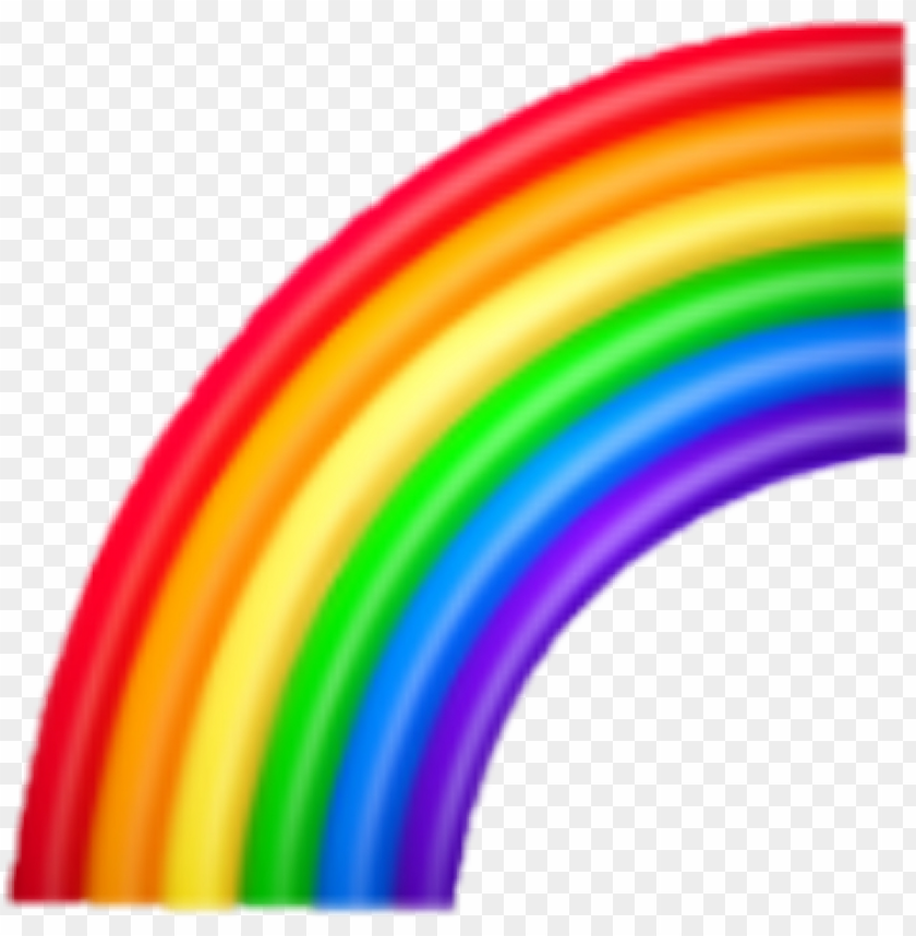 Emojisticker Emoji Emojis Rainbow Iphone Half Rainbow Png Image With Transparent Background Toppng