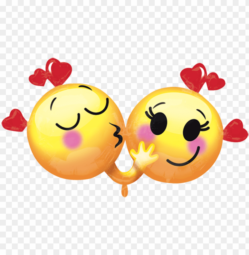 emoticones enamorados 28 pulgadas globo metálico - emoji birthday  love PNG image with transparent background | TOPpng
