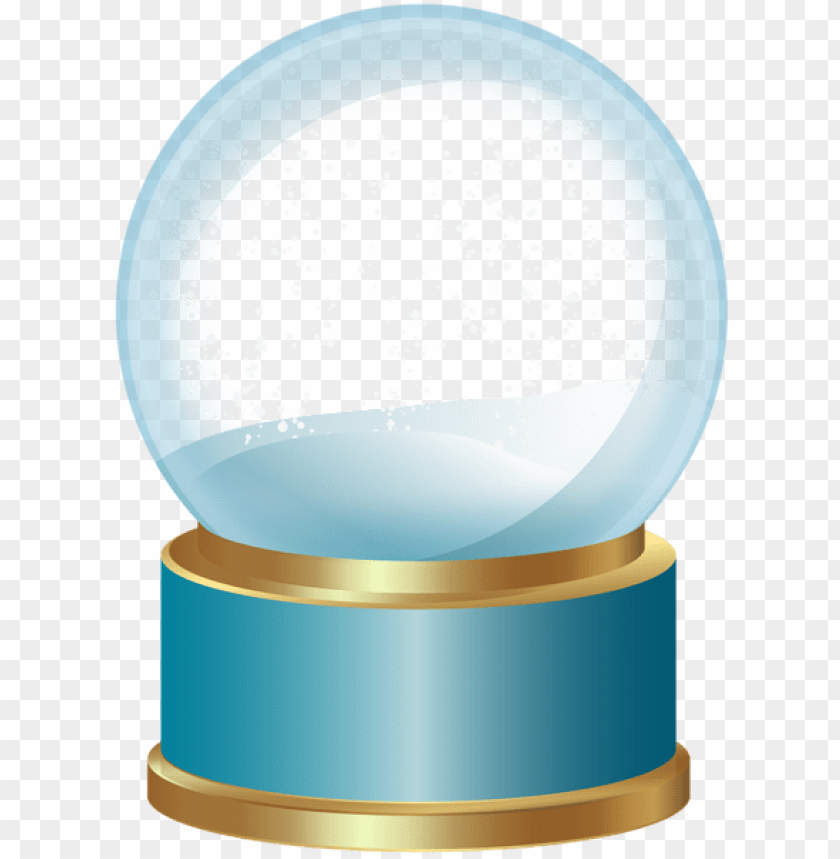 empty snow globe blue png PNG Images 40083