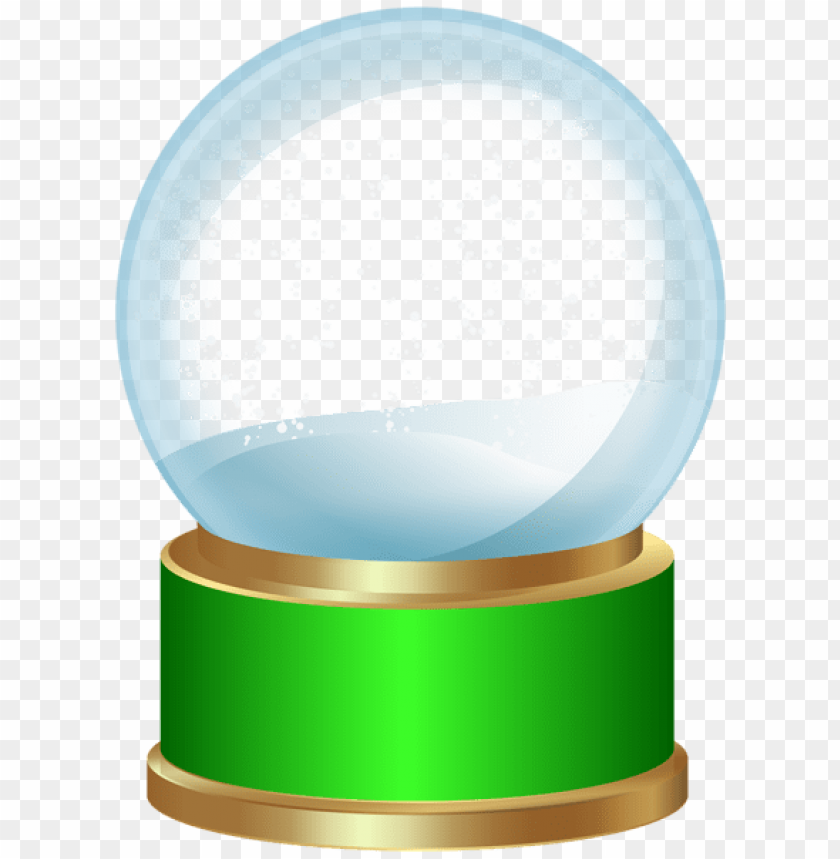 empty snow globe green png PNG Images 40084