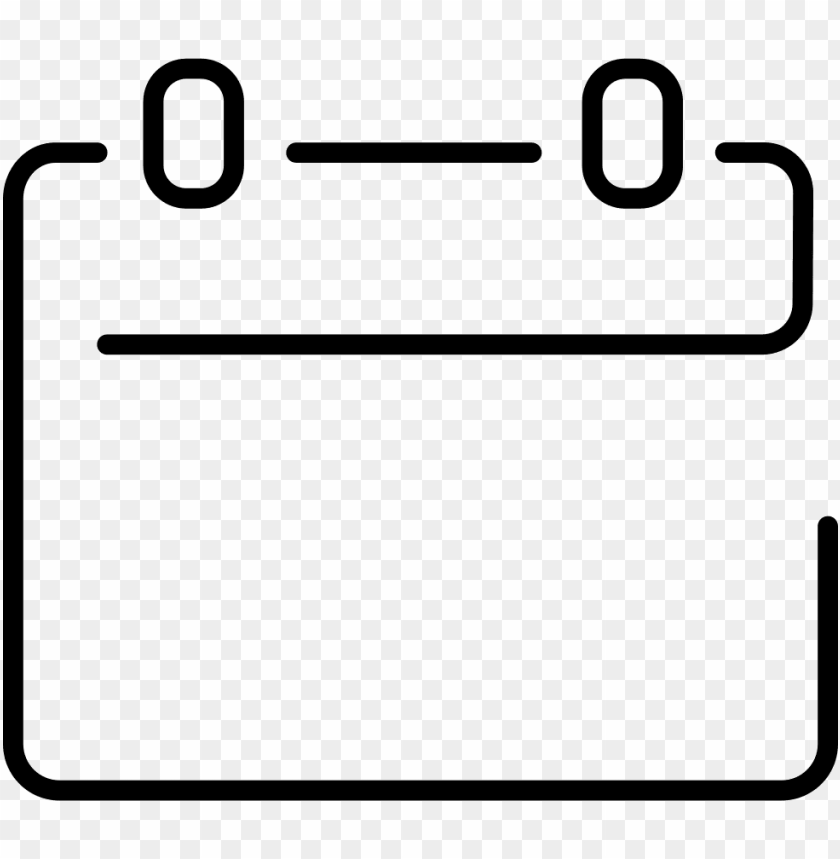 Empty Ultrathin Svg Icon - Calendar Icon Line PNG Transparent With Clear Background ID 285498