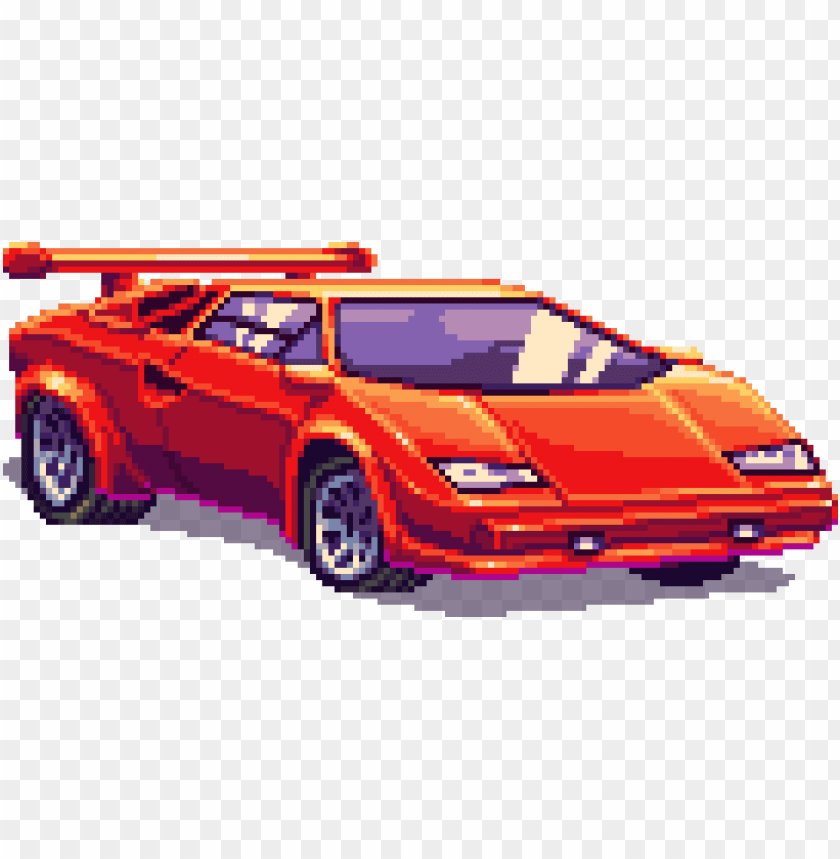 enetrator gt red front - 8 bit car PNG image with transparent background@toppng.com