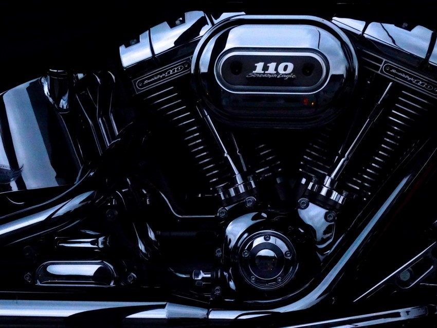 engine, harley davidson, motorcycle, bike, motor, details