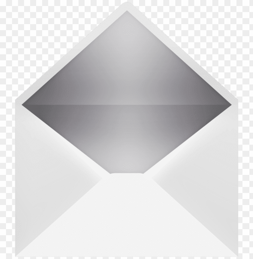 envelope white silver