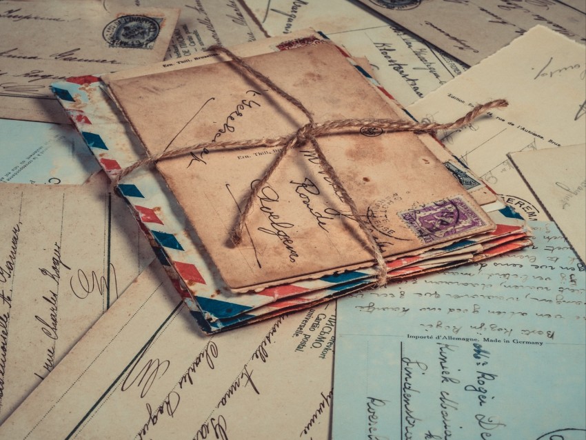 envelopes, letters, paper