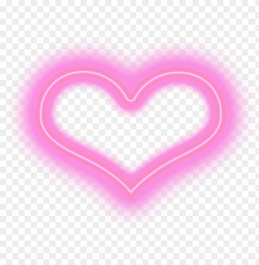 free PNG eon heart pink aesthetic kawaii hearts - neon hearts transparent PNG image with transparent background PNG images transparent
