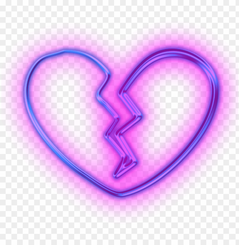 eon sticker broken purple heart emoji PNG transparent with Clear Background ID 181925