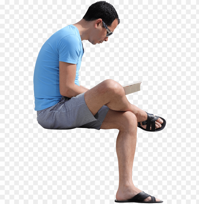 eople sitting reading PNG image with transparent background@toppng.com