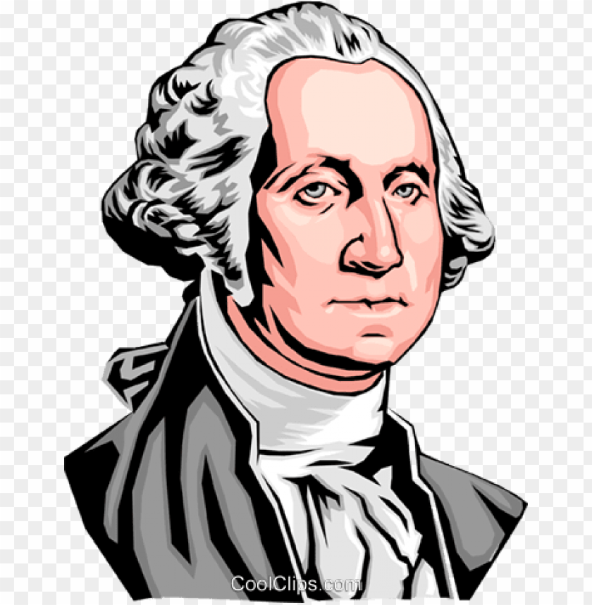 Eorge Washington Royalty Free Vector Clip Art Illustration - George Washington Hair Clipart PNG Transparent With Clear Background ID 199469
