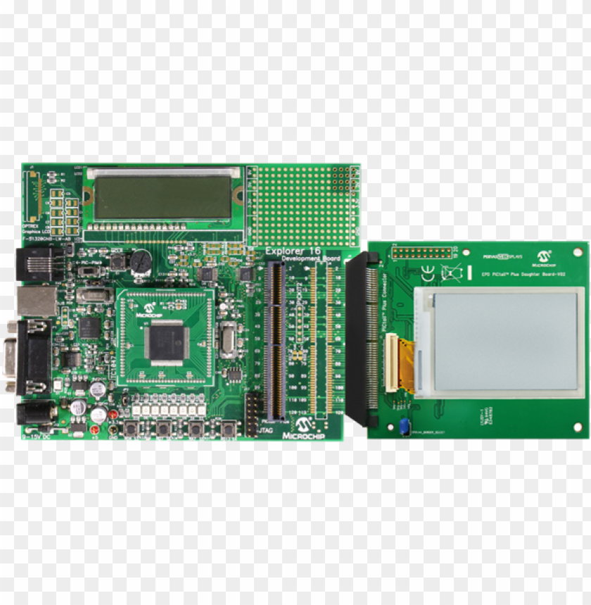 Epd Pictail Plus Daughter Board With Microchip Explorer 16 Board PNG Image With Transparent Background