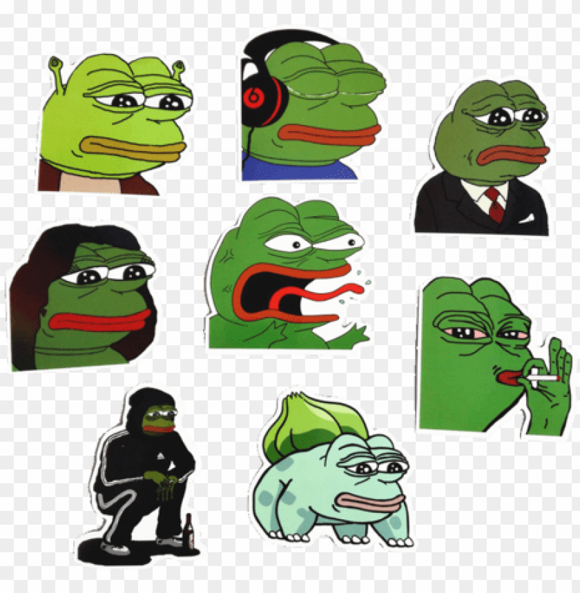 Epe Meme Sticker Collection Free Shipping Redbubble Angry Pepe Hoodie Pullover Png Image With Transparent Background Toppng