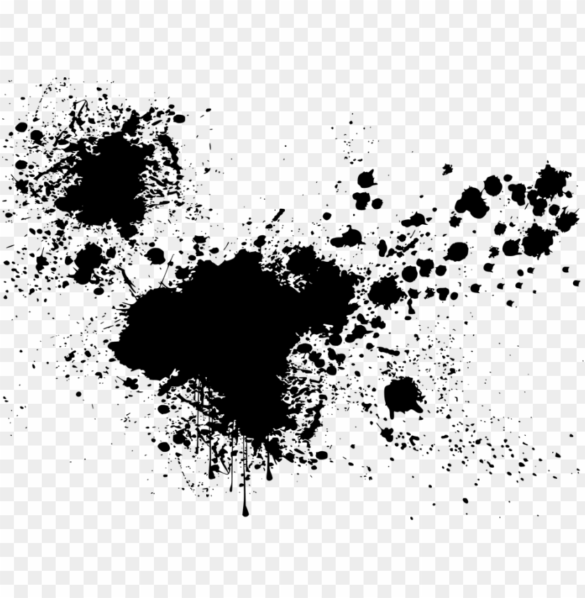 Erelateerde Afbeelding - Paint Splash Black And White PNG Transparent With Clear Background ID 169988
