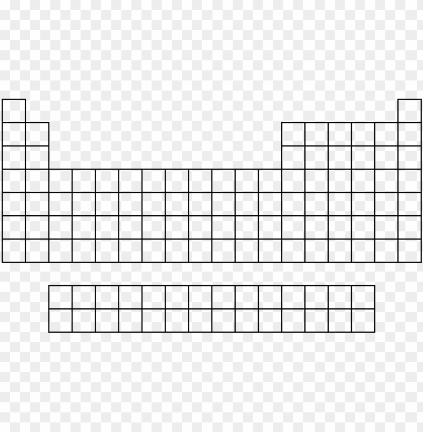 eriodic table blank periodic table drawing empty PNG transparent with Clear Background ID 167155