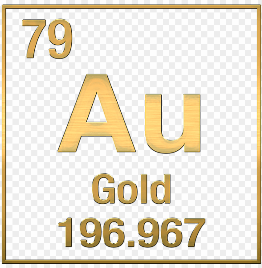 eriodic table of elements gold periodic table symbol PNG transparent with Clear Background ID 189215