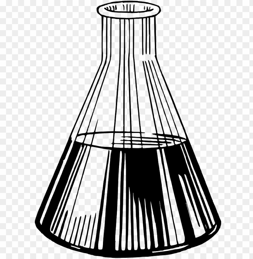 Download Flask Drawing Line Vector Library Download - Scientific Diagram  Conical Flask - Full Size PNG Image - PNGkit