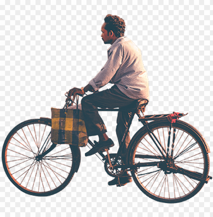 erson riding bike png - indian man riding bicycle PNG image with transparent background@toppng.com