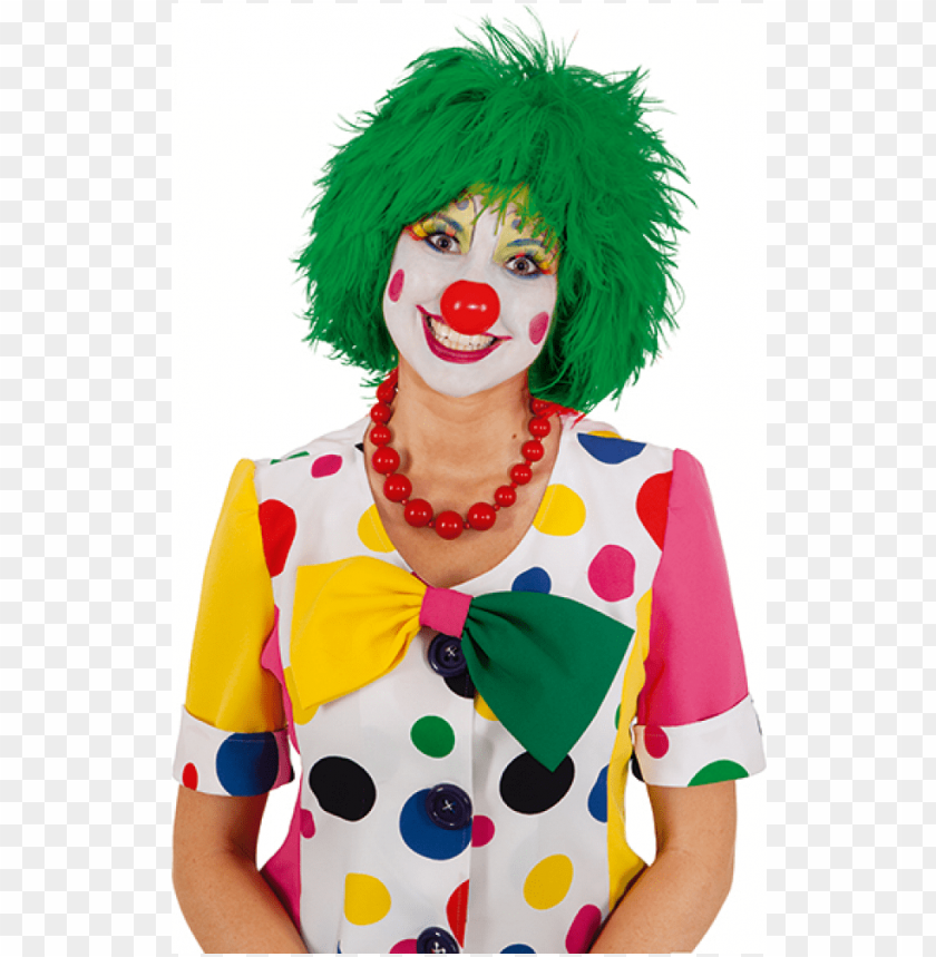 erücke clown - grün - wig clown blue PNG image with transparent background@toppng.com