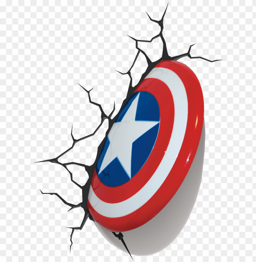 Escudo Do Capit&atilde;o Am&eacute;rica Em Png Marvel Captain America Shield Wall Light PNG Image With Transparent Background
