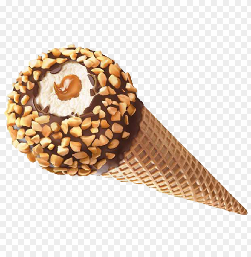 estle drumstick cone, vanilla caramel - drumstick ice cream cone caramel PNG image with transparent background@toppng.com