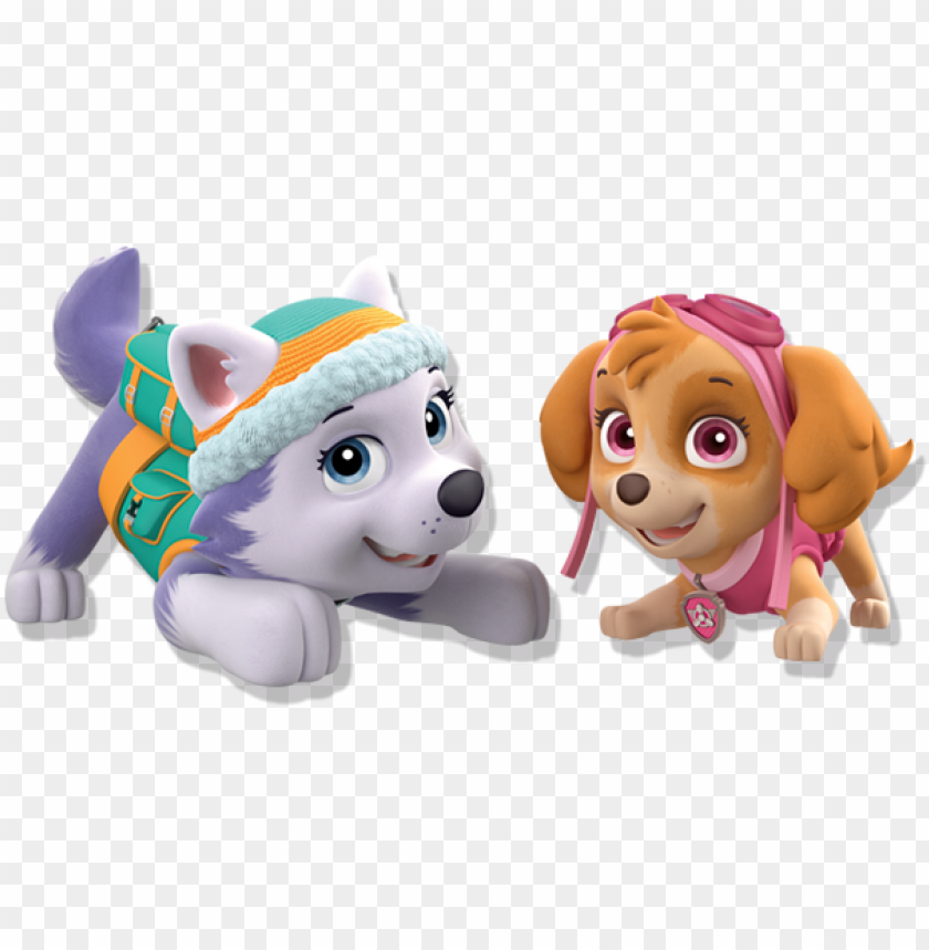 free PNG everest & skye - paw patrol giant coloring and activity book PNG image with transparent background PNG images transparent