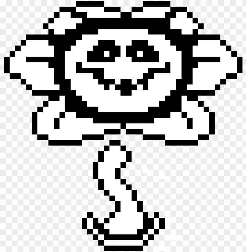 Evil Flowey Png Clip Art Black And White Stock Undertale Flowey Png Image With Transparent Background Toppng