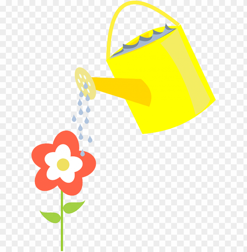 ewer, watering, flower, watering can, pot, water - cartoon plant being  watered PNG image with transparent background | TOPpng