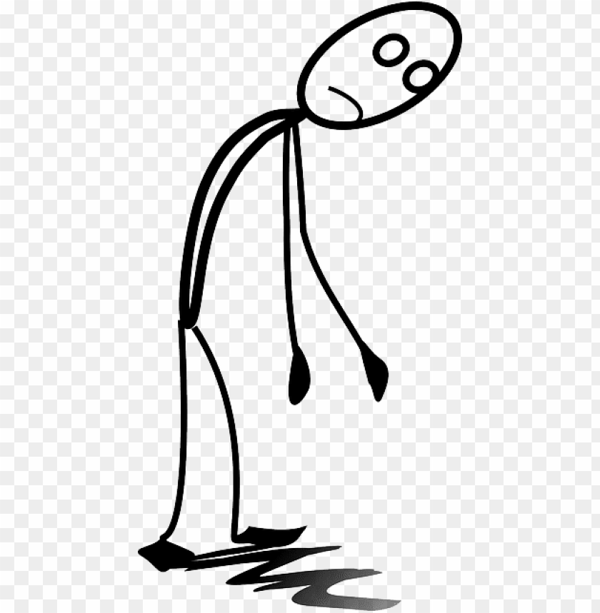 exhausted tired sad stickman stick figure sad stick figure PNG transparent with Clear Background ID 191850