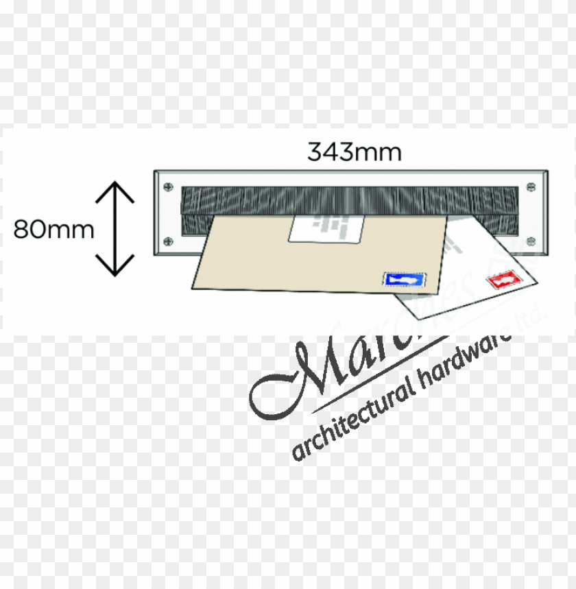Exitex Internal Letterbox With Brush - Diagram PNG Transparent With Clear Background ID 306335