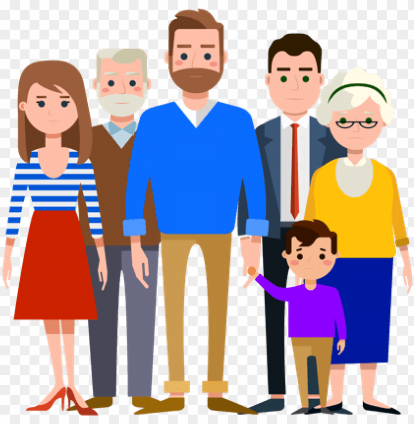 extended family clipart - extended family cartoon PNG image with  transparent background | TOPpng