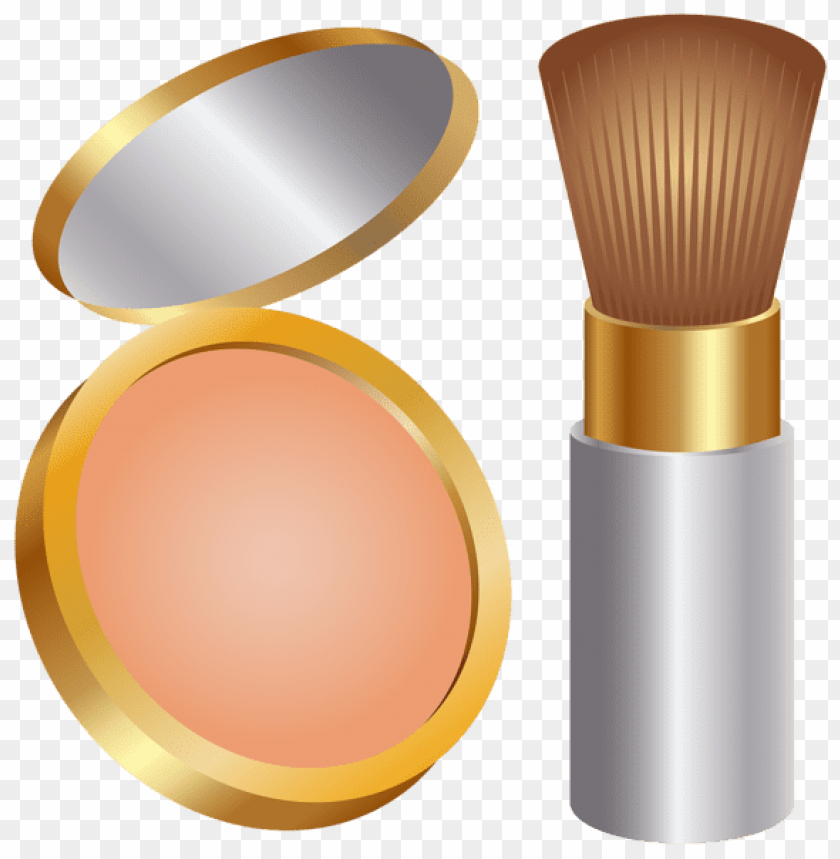 Face Powder And Brush Clipart Png Photo - 55259