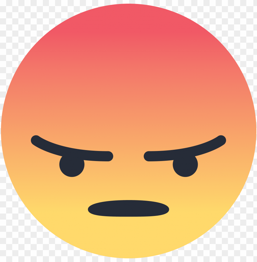 facebook angry emoji PNG transparent with Clear Background ID 80007