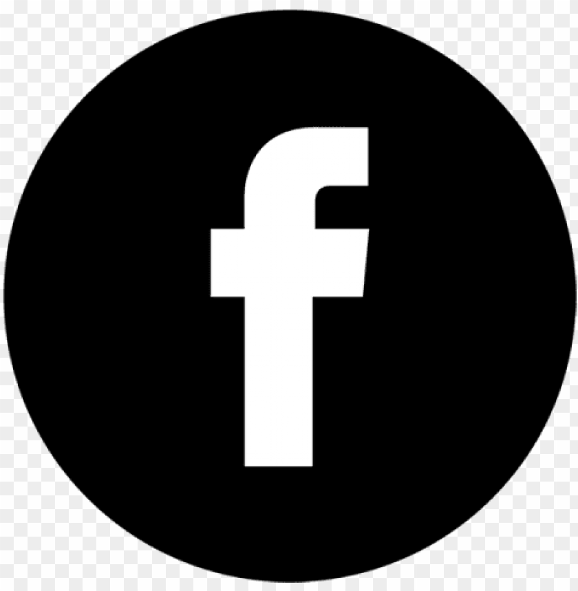 Facebook Black White Icon Facebook Face Book - Facebook Icon For Footer PNG Transparent Background