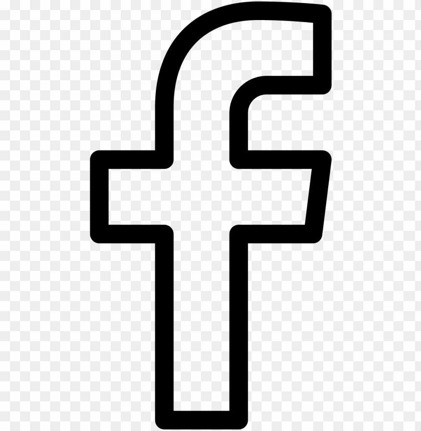 Facebook F Icon - Facebook Icon Black And White PNG Image With Transparent Background