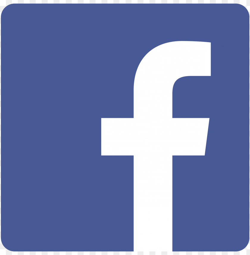 Facebook logo on a blue background, social media icon, digital communication