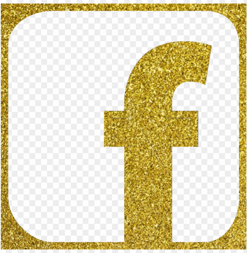 Facebook Icon Vector Gold Color Glitter Png And Vector Number