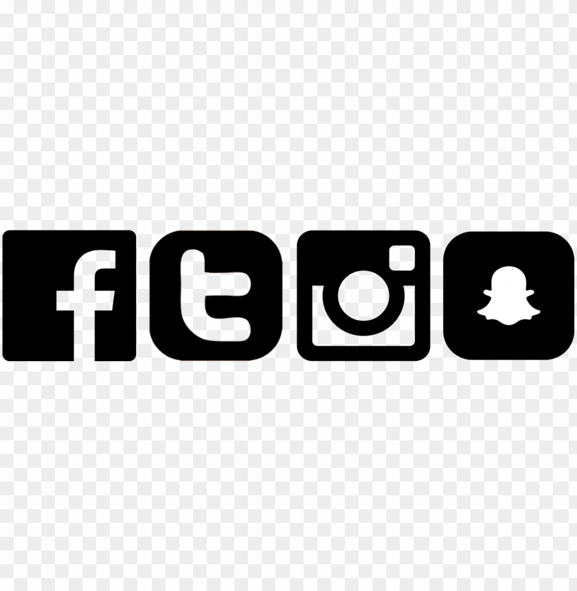 Facebook Instagram Twitter Snapchat Icons Png Image With