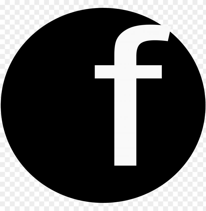 facebook icon png black circle